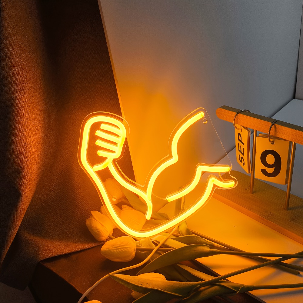 Home Gym Neon Sign - Неоновая вывеска «Фитнес-мотивация» - Светодиодный декор