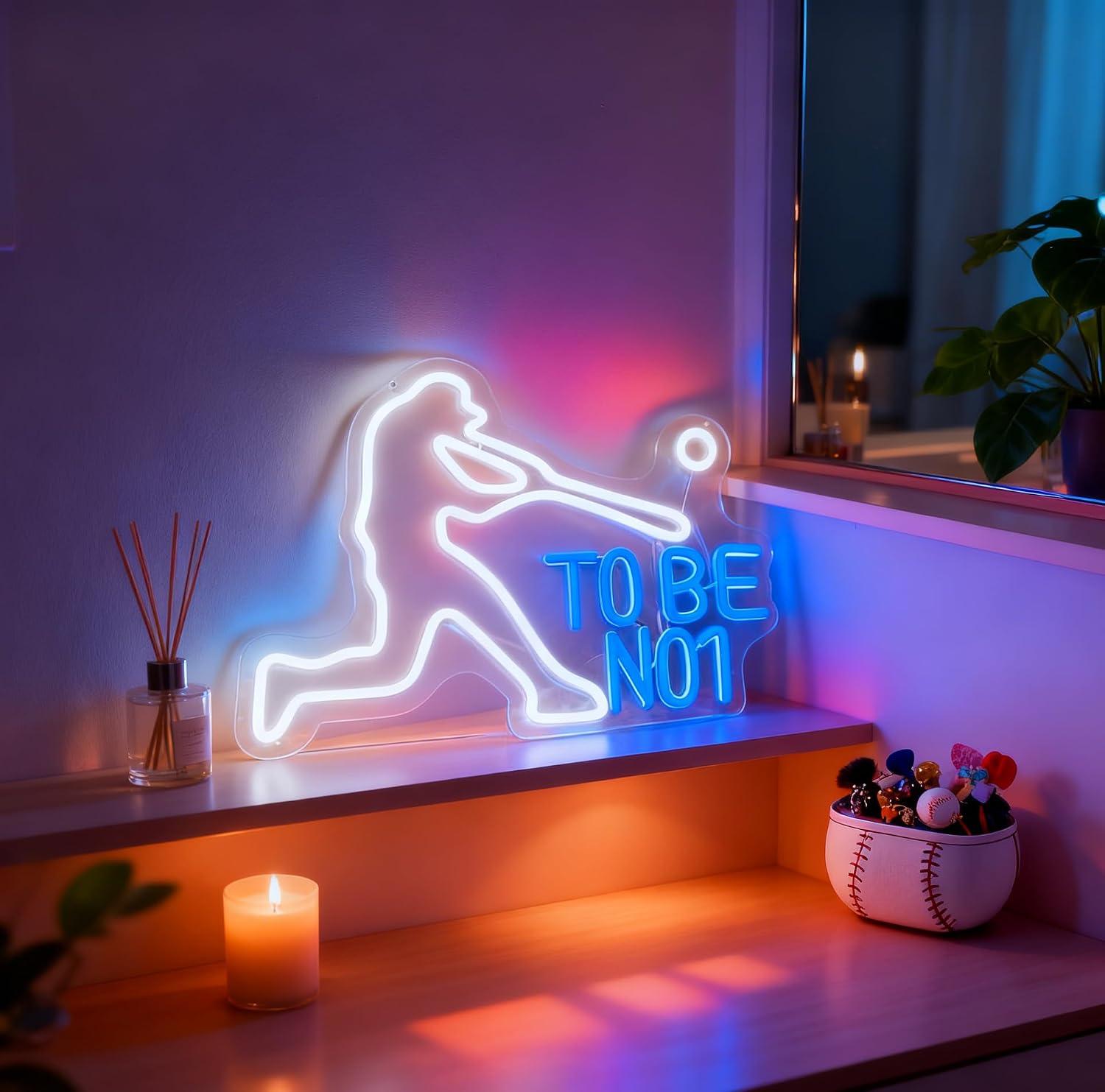 Неоновая вывеска «To Be No1» с – обзор и цена Home Gym Neon Sign